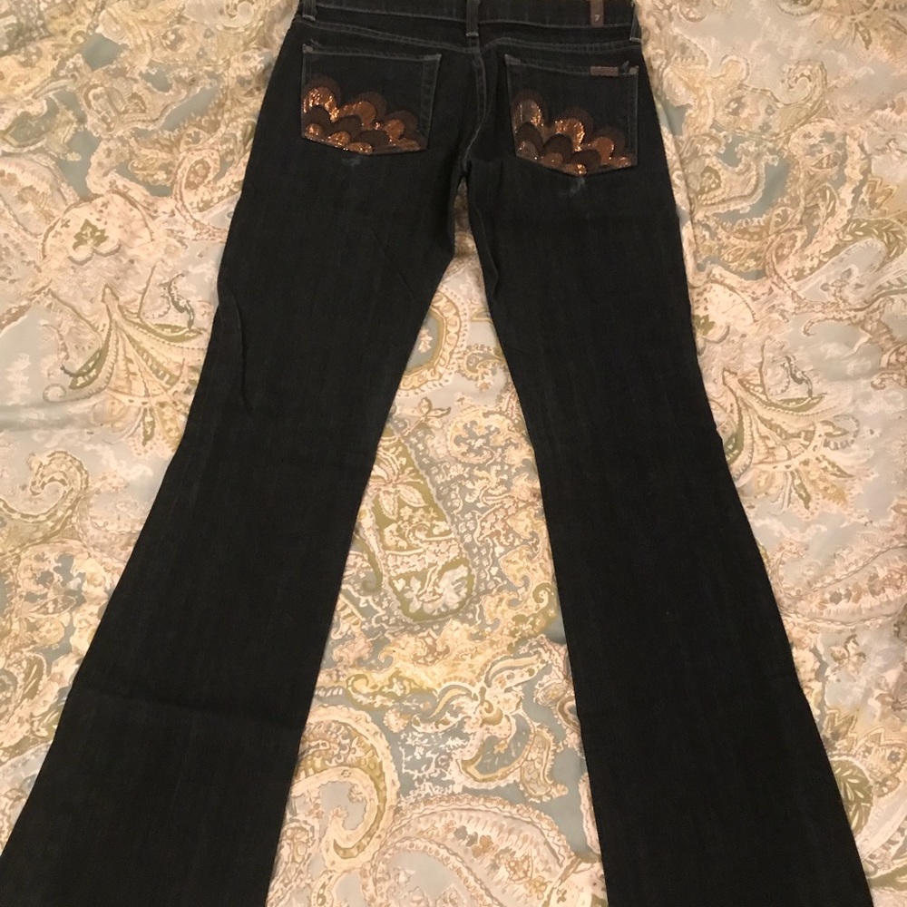 7 for all mankind jeans with pocket detail
